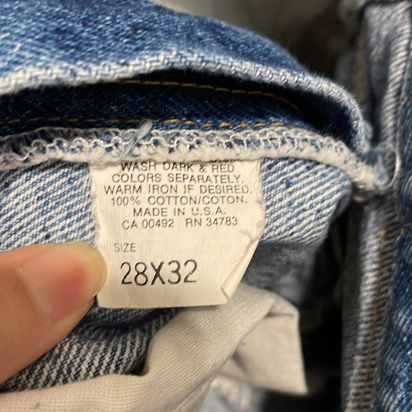 Vintage 90s denim riders high waisted shorts with frills fits like xs / s 25 - Picture 3 of 3